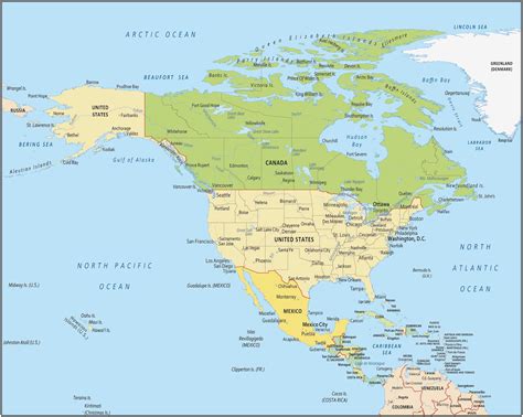 Country Map North America