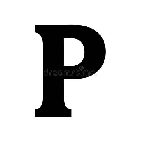 Curly Letter P Silhouette