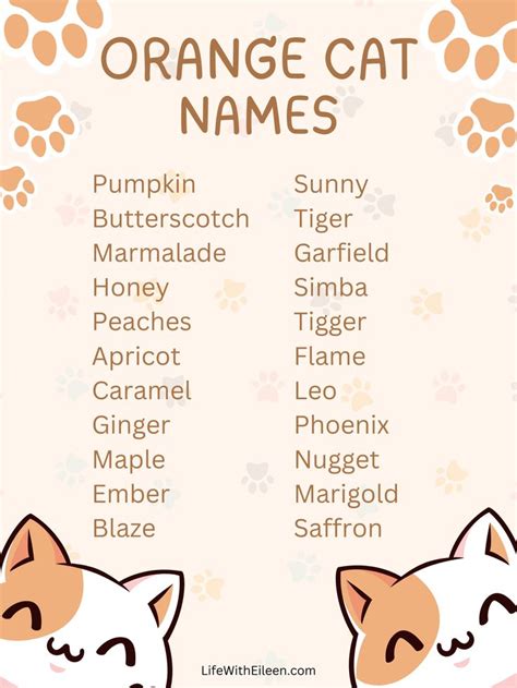 Cute Names For Orange Animals