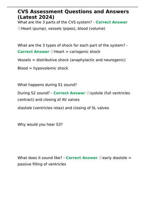 Cvs Assessment Answers