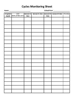 Cycles Approach Tracking Sheet