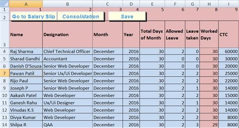 Database Entry Salary
