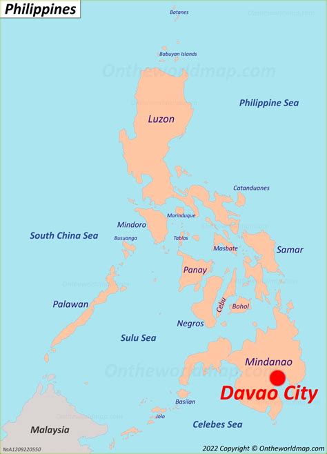 Davao City Philippines Map