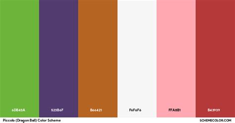 Dbz Color Pallete