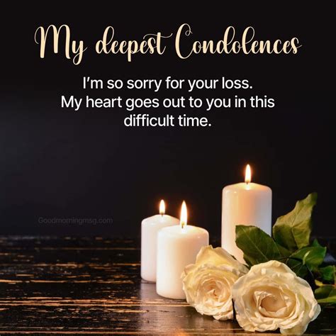Deepest Condolences Messages