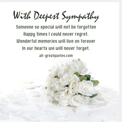 Deepest Sympathy Message
