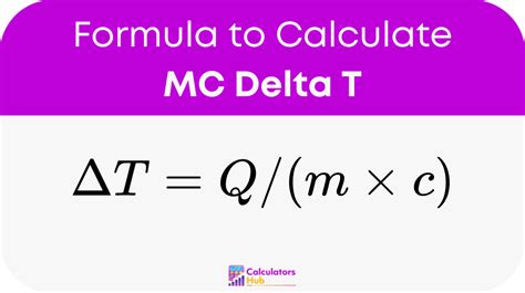 Delta T Formula
