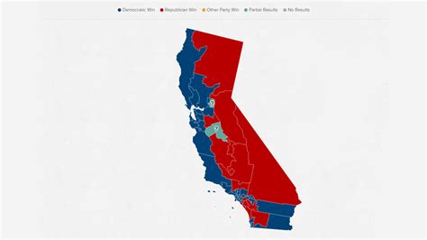 Democratic Vs Republican California Map