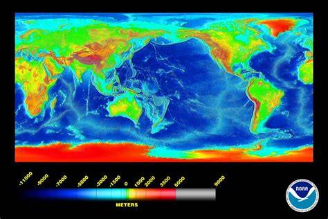 Depth Of Ocean Map