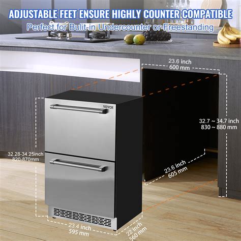 Depth Of Undercounter Refrigerator