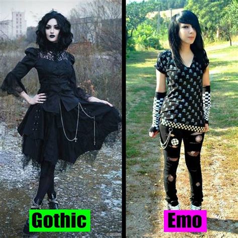 Difference Between Emo And Goth