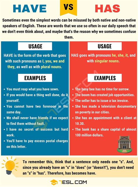 Difference Between Has And Have
