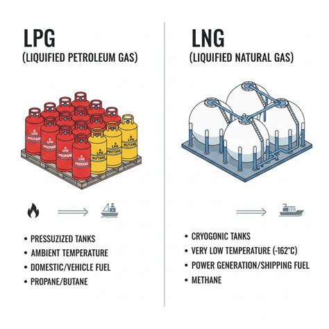 Difference Between Lng And Lpg