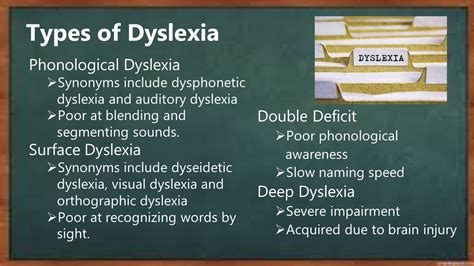 Different Types Of Dyslexia