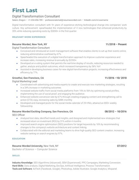 Digital Transformation Consultant