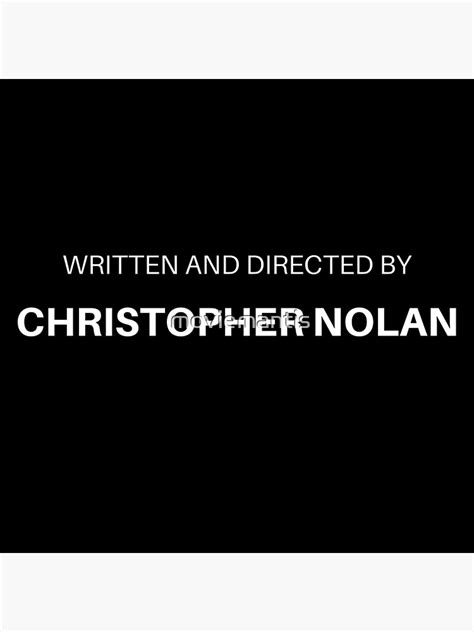 Directed By Christopher Nolan Font