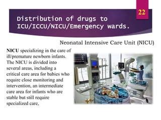 Distribution Of Drugs To Iccu/Icu/Nicu/Emergency Wards