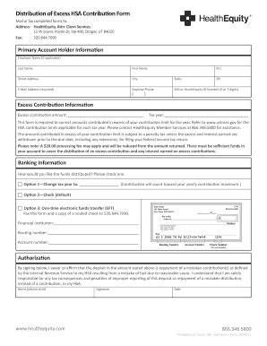 Distribution Of Excess Hsa Contribution Form