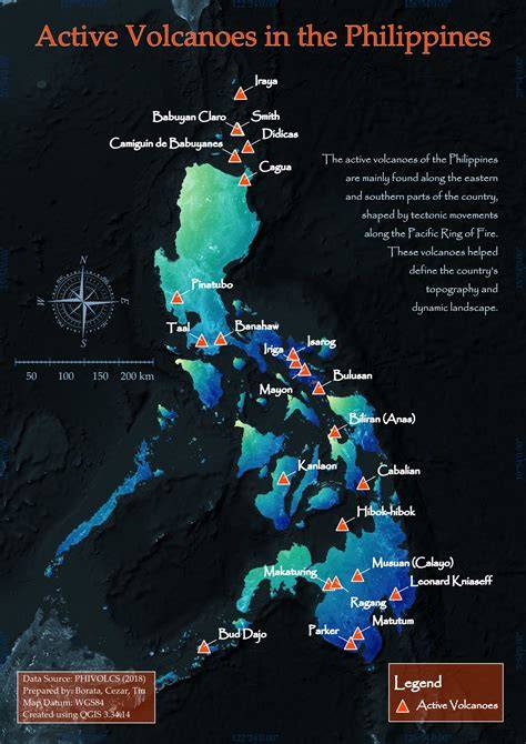 Distribution Of Volcanoes In The Philippines
