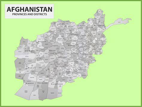 District Map Afghanistan