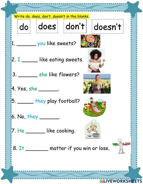 Do Don'T Worksheet
