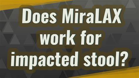 Does Expired Miralax Still Work