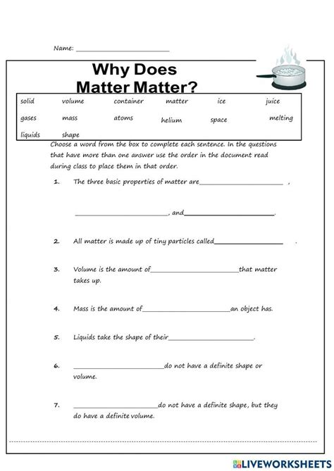 Does It Matter Of