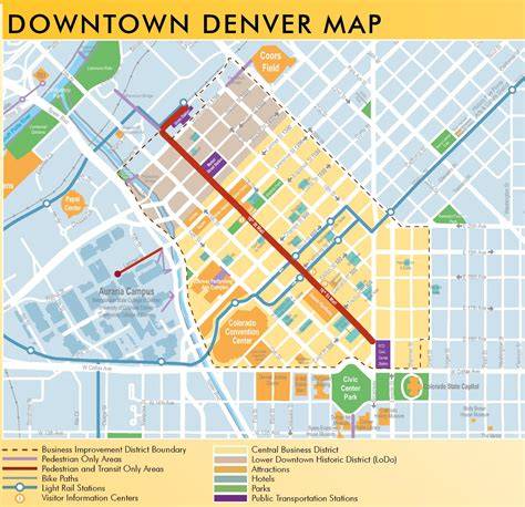 Downtown Denver Map