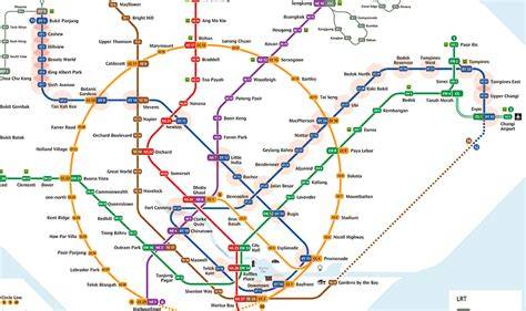 Downtown Line Mrt Map Singapore