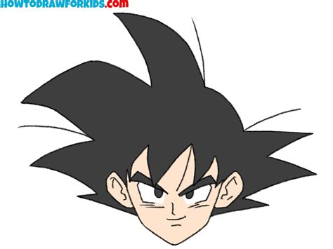 Draw Goku Face