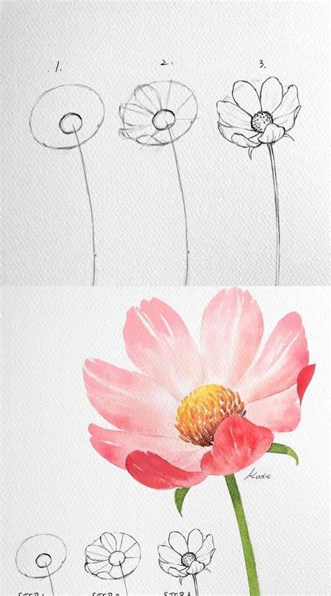 Drawing Of A Flower