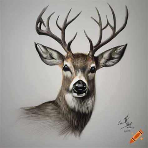 Drawing Of Deer