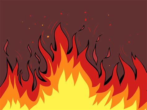 Drawing Of Flames