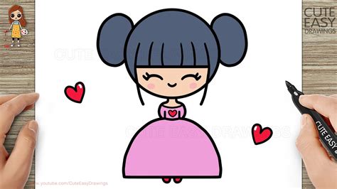 Drawing Of Girl Easy For Kids
