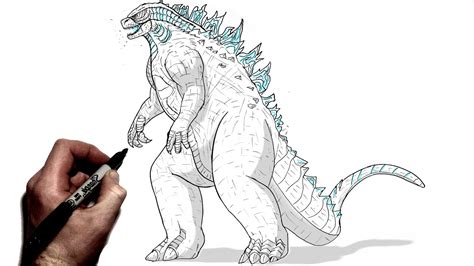 Drawing Of Godzilla