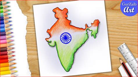 Drawing Of India Map