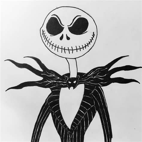 Drawing Of Jack Skellington