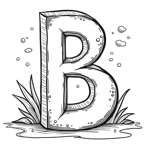Drawing Of Letter Land B