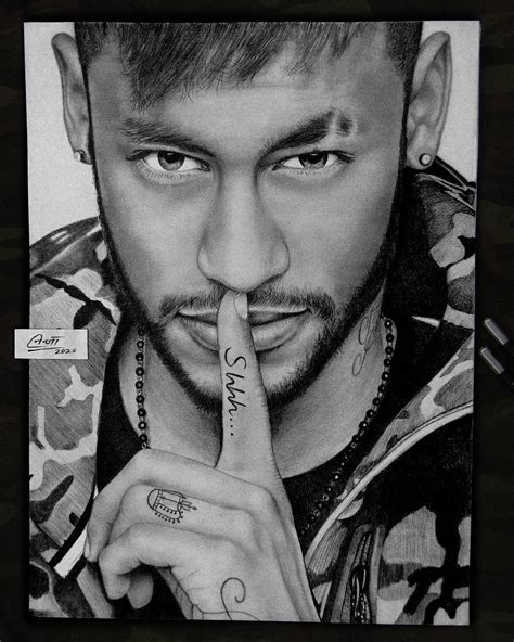 Drawing Of Neymar