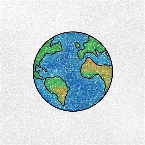 Drawing Of The Earth