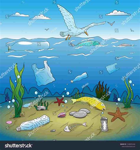 Drawing Of Water Pollution