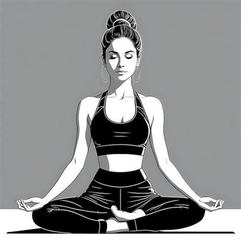 Drawing Of Yoga