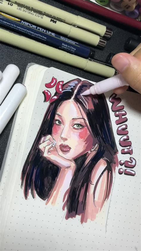 Drawing Of Yoonchae From Katseye