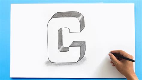 Drawings Of Letter C 3D