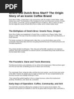 Dutch Bros Employment Positions