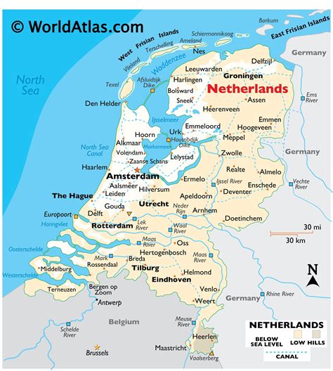 Dutch On Map Of Europe