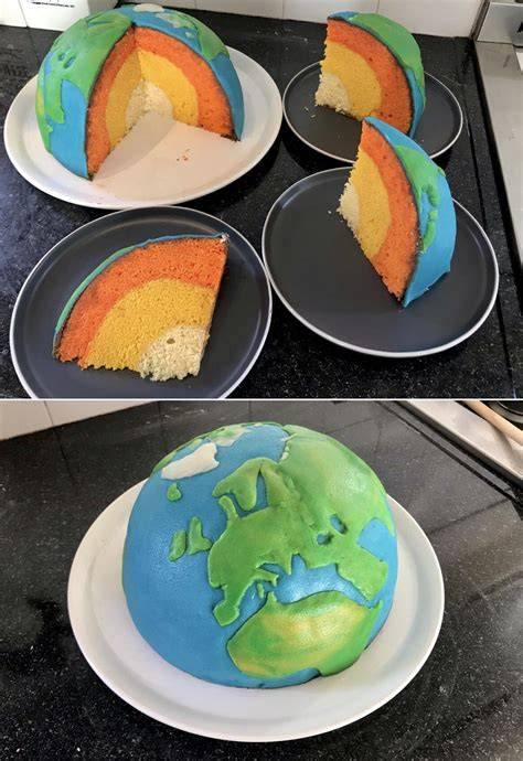 Earth Layers Cake Project
