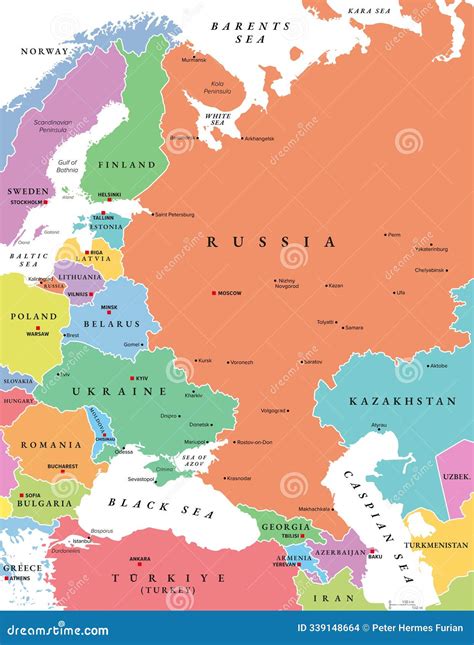Eastern Europe And Central Asia Map