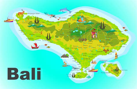 Easy Map Of Bali
