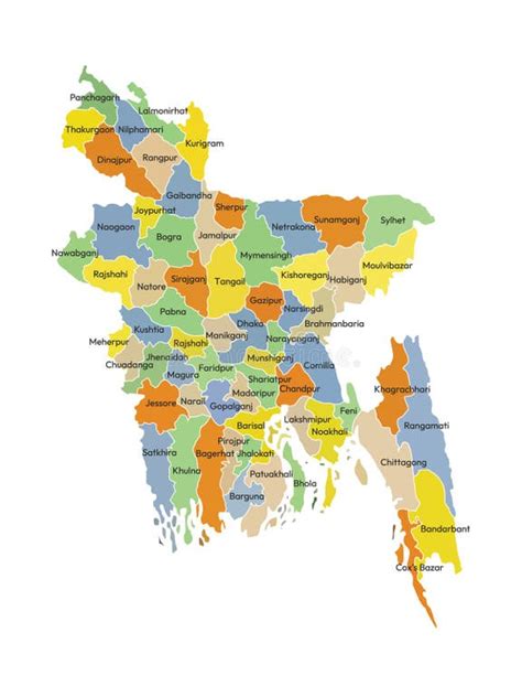 Editable Map Of Bangladesh